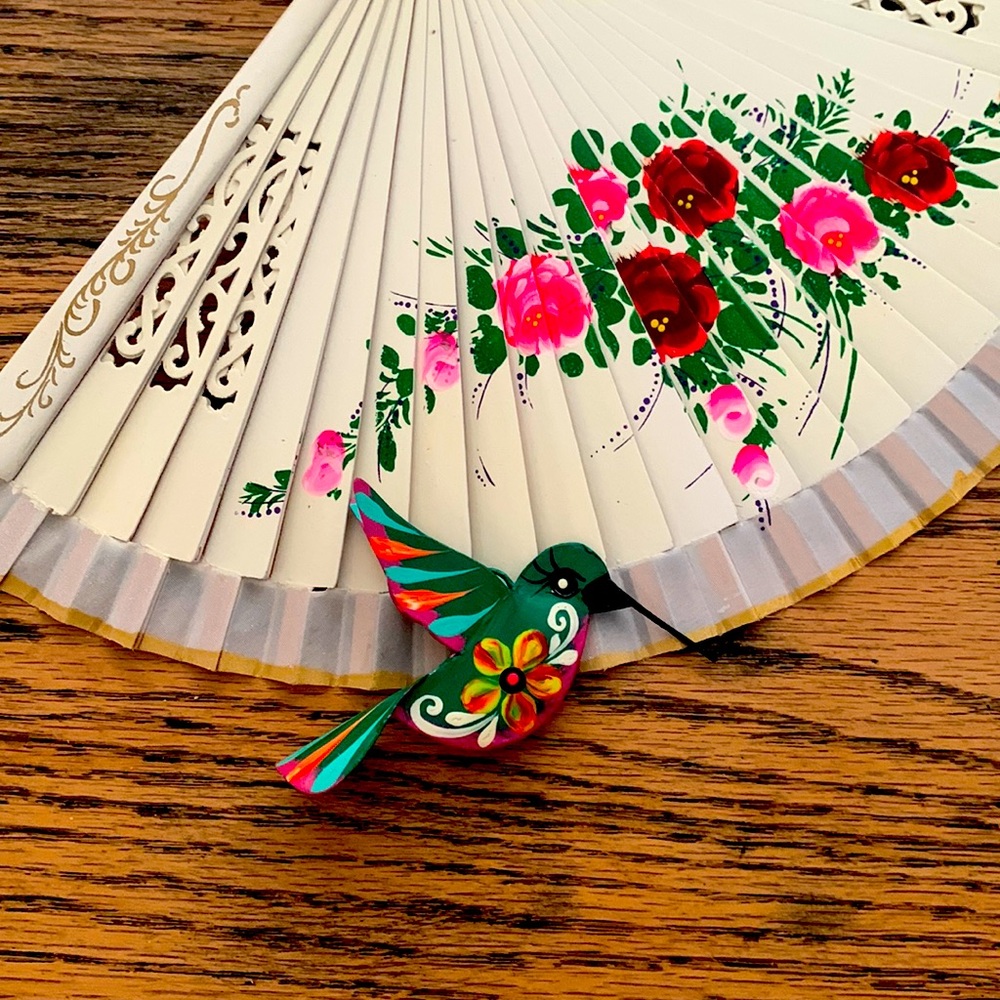 Handmade tin honey birds